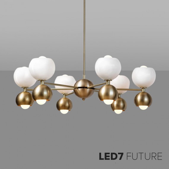 Loft Industry Modern - Deco Balls Chandelier V2